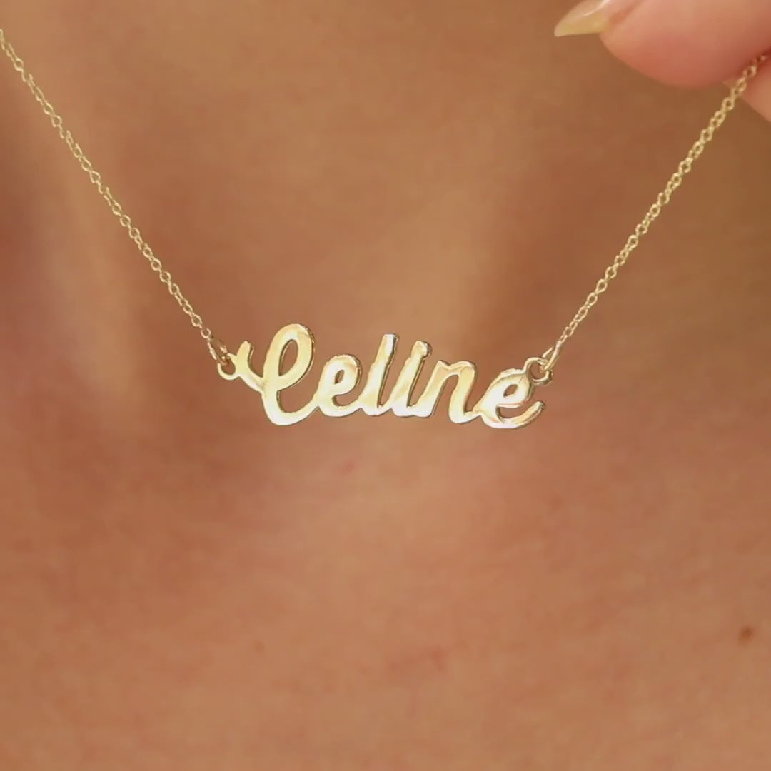 Celine on sale name necklace