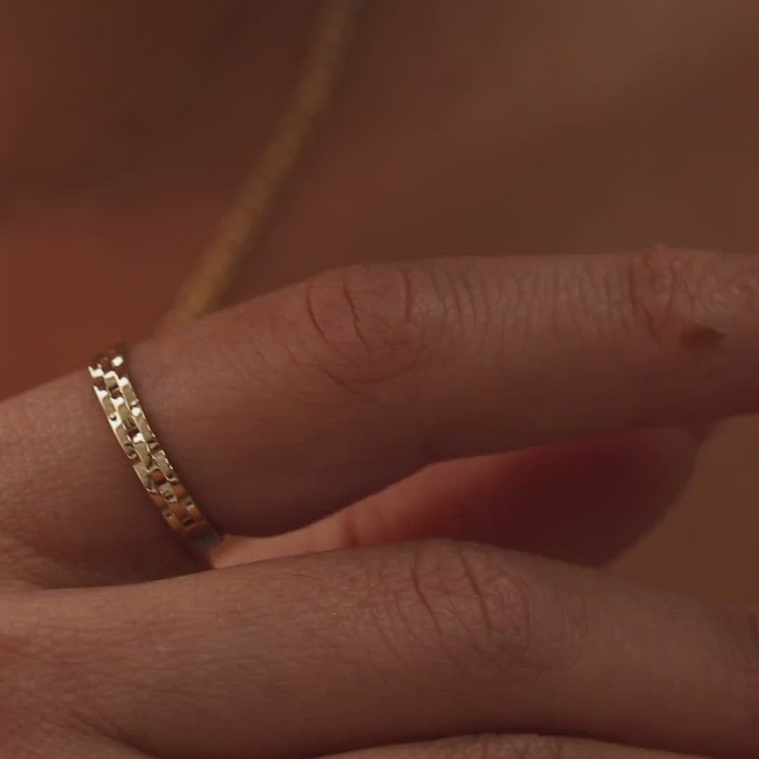 Watch Band Ring Design Gold Jewelry