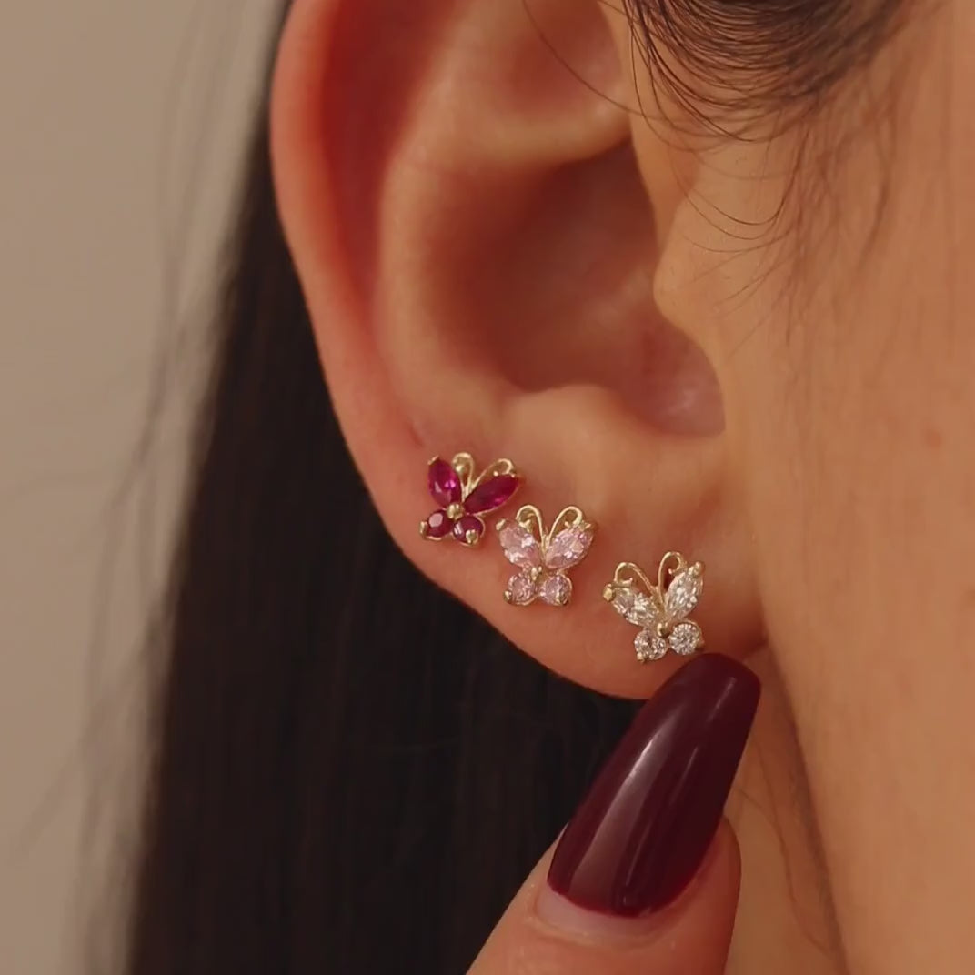 Butterfly Stud Earrings