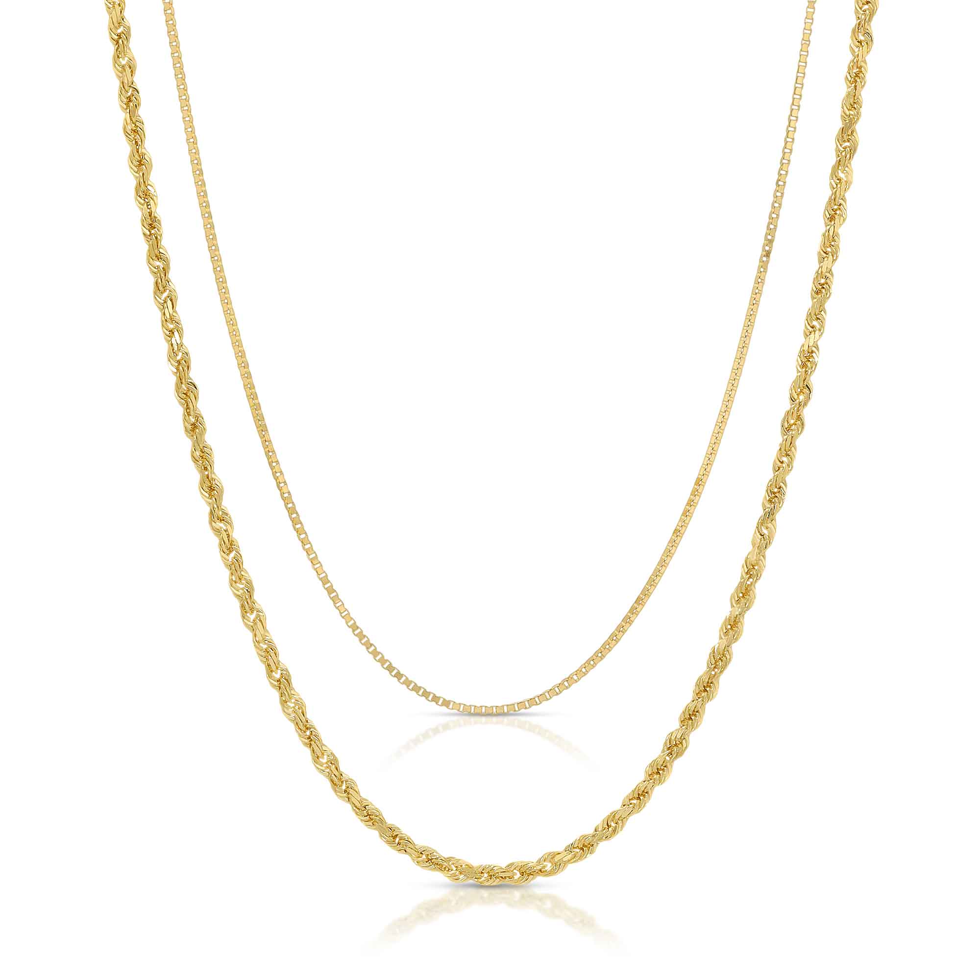 Gift Bundle: Box & Rope Chain – Design Gold Jewelry