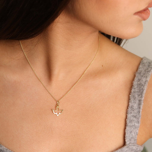 Dove Outline Necklace