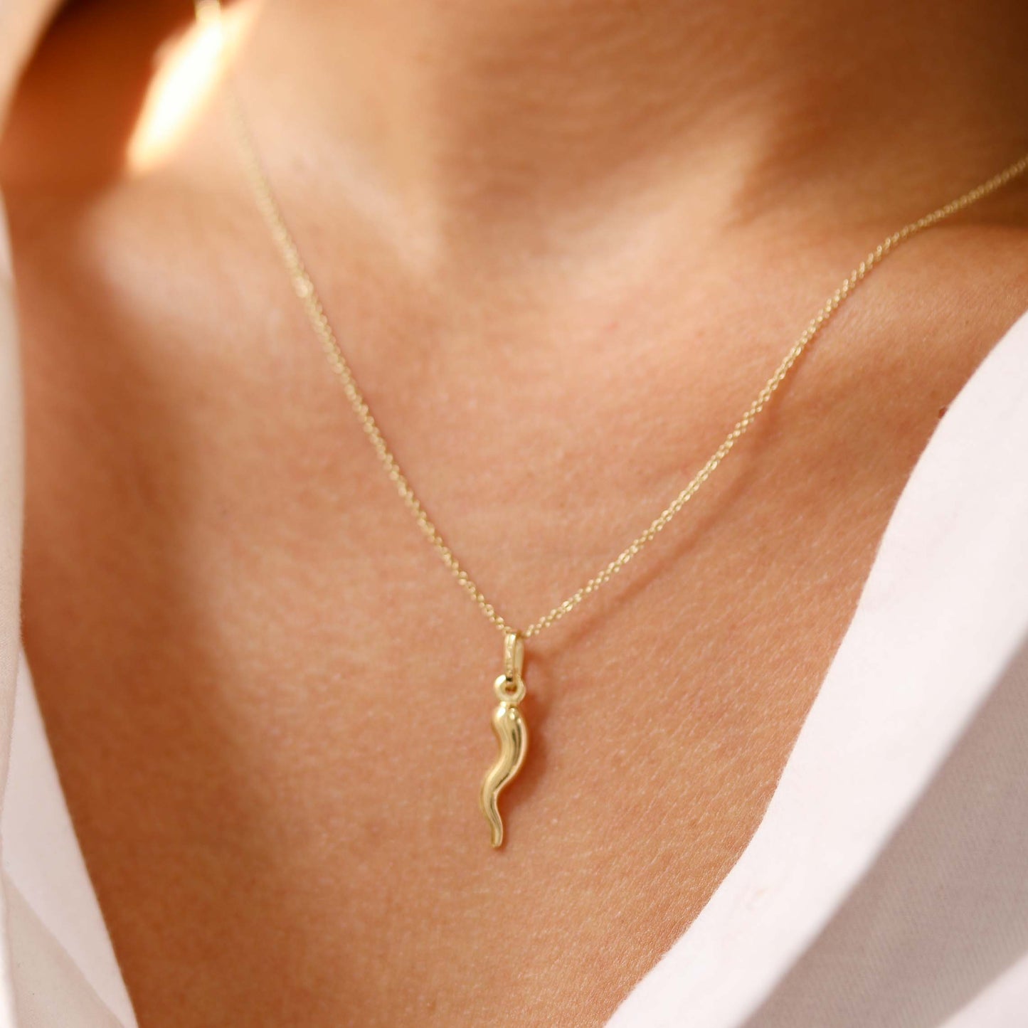 Gold Cornicello Necklace