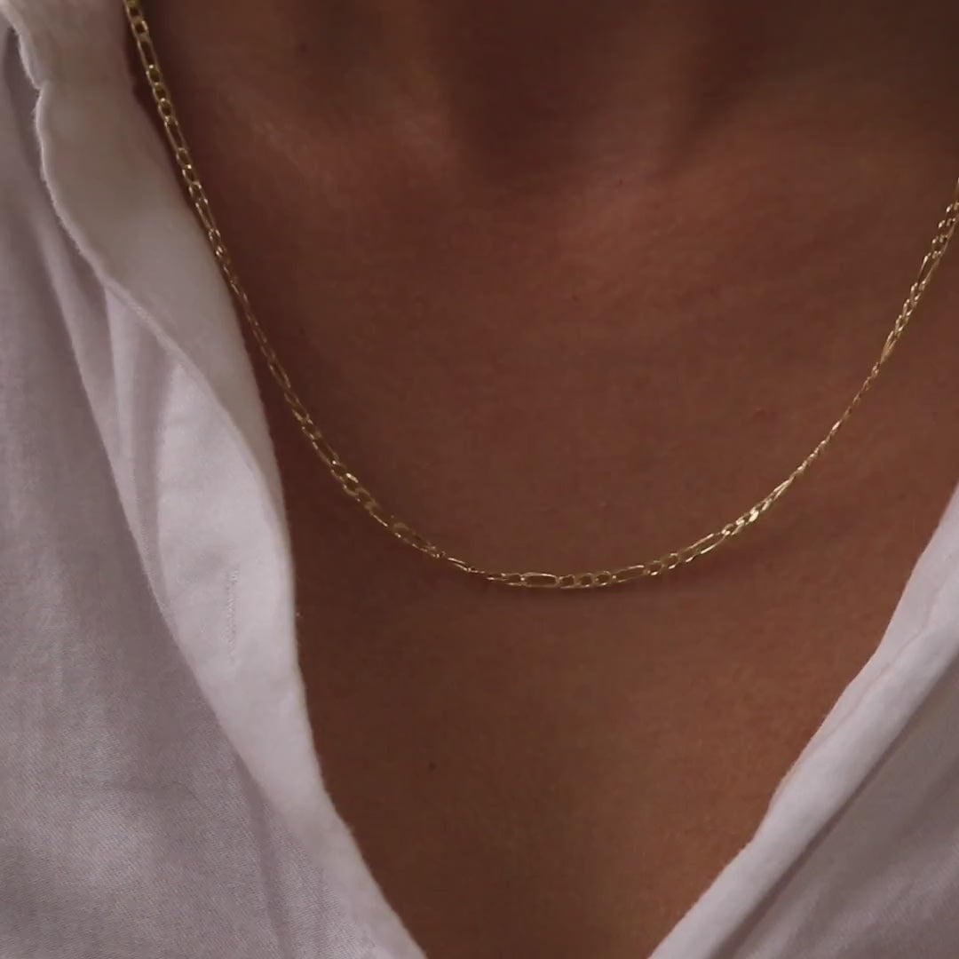 2mm Figaro Chain Necklace