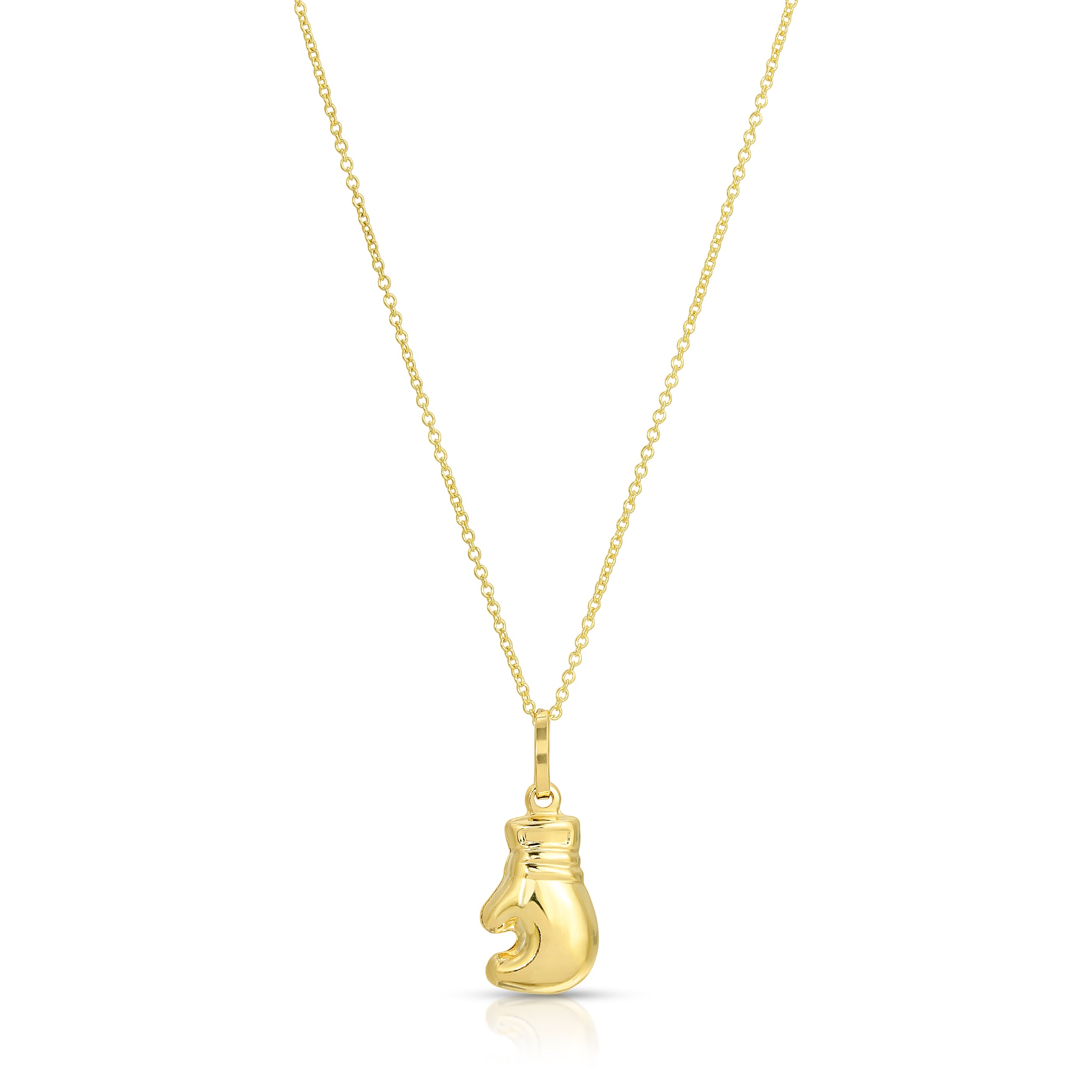 9ct gold boxing glove on sale necklace