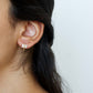 Diamond Baguette Huggie Earrings