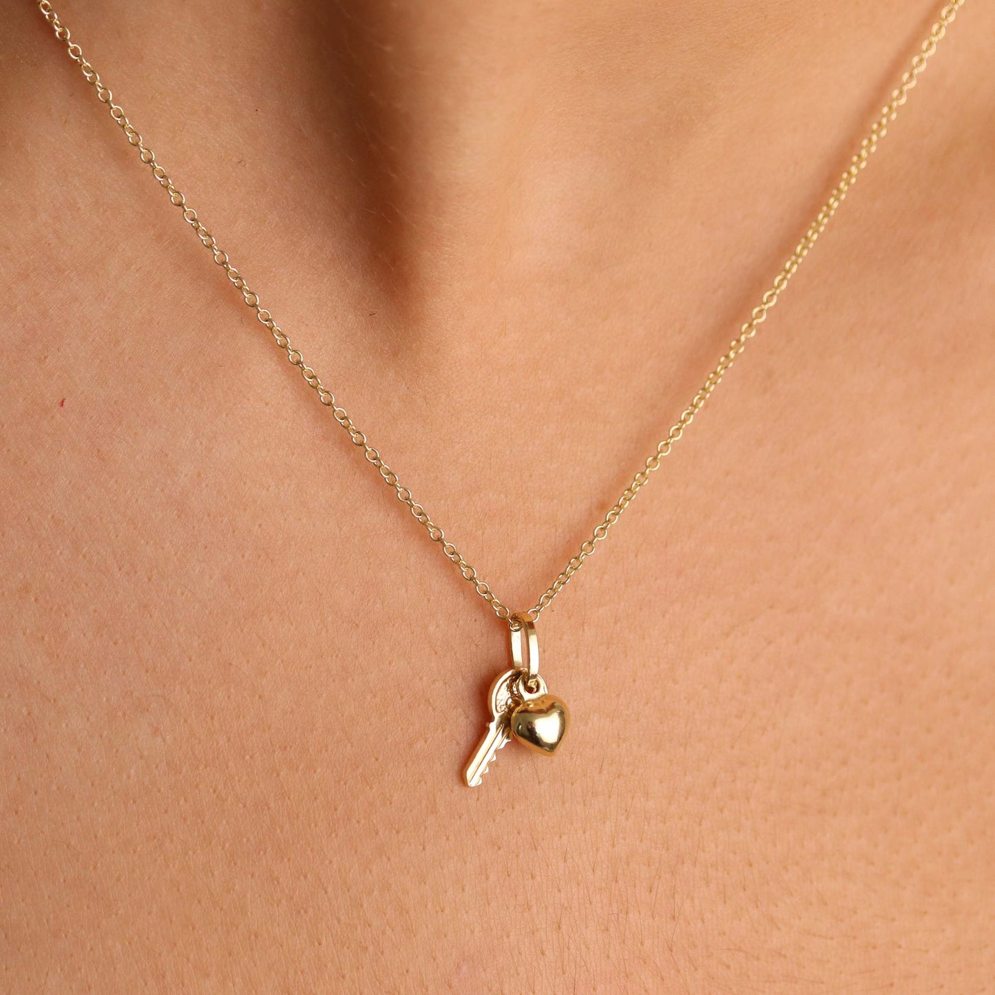 Heart & Key Necklace