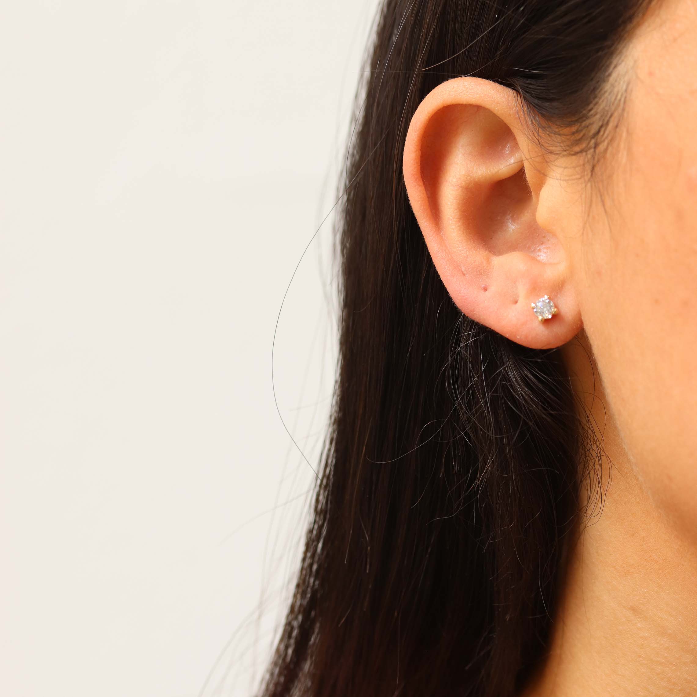 1.5CT Diamond Stud Earrings 14K White Gold GIA Certified Natural Round –  Popular Diamonds