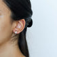 White Gold Huggie Hoop Earrings